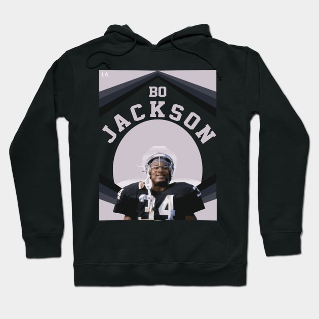 Bo Jackson Raiders Hoodie by KC Designs